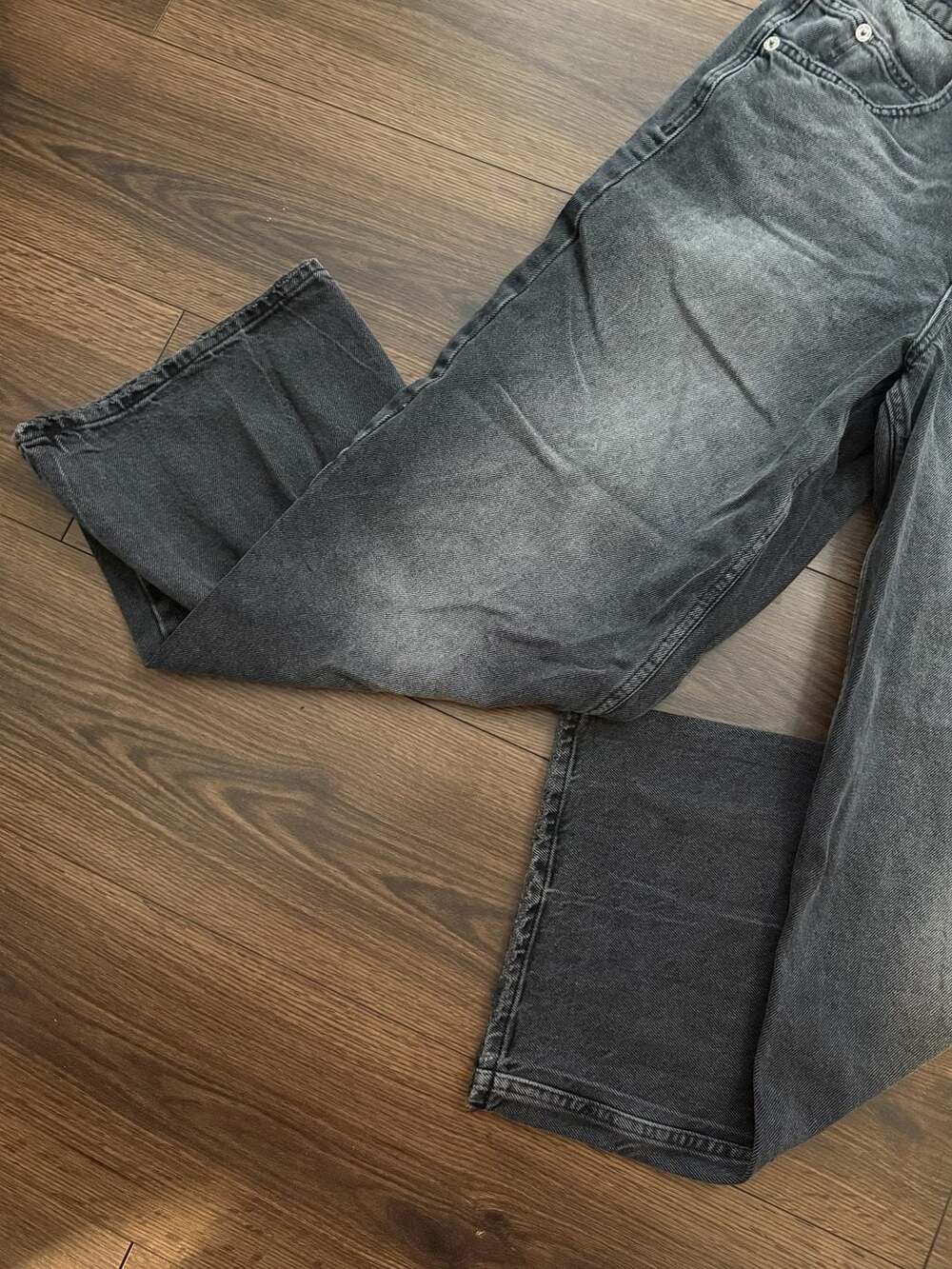 BDG Black Raw Hem Jaya Baggy Jeans Size 27in - Picture 4 of 9
